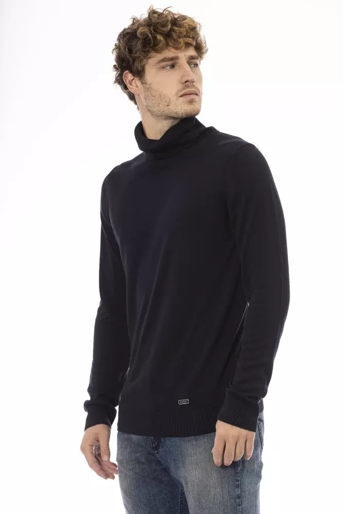 Baldinini Trend Blue Modal Sweater for Men