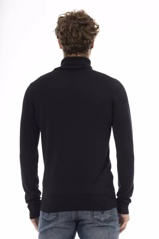 Baldinini Trend Blue Modal Sweater for Men