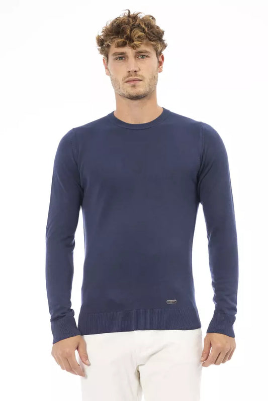 Baldinini Trend Blue Modal Sweater for Men