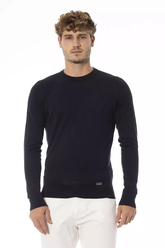 Baldinini Trend Blue Modal Sweater for Men