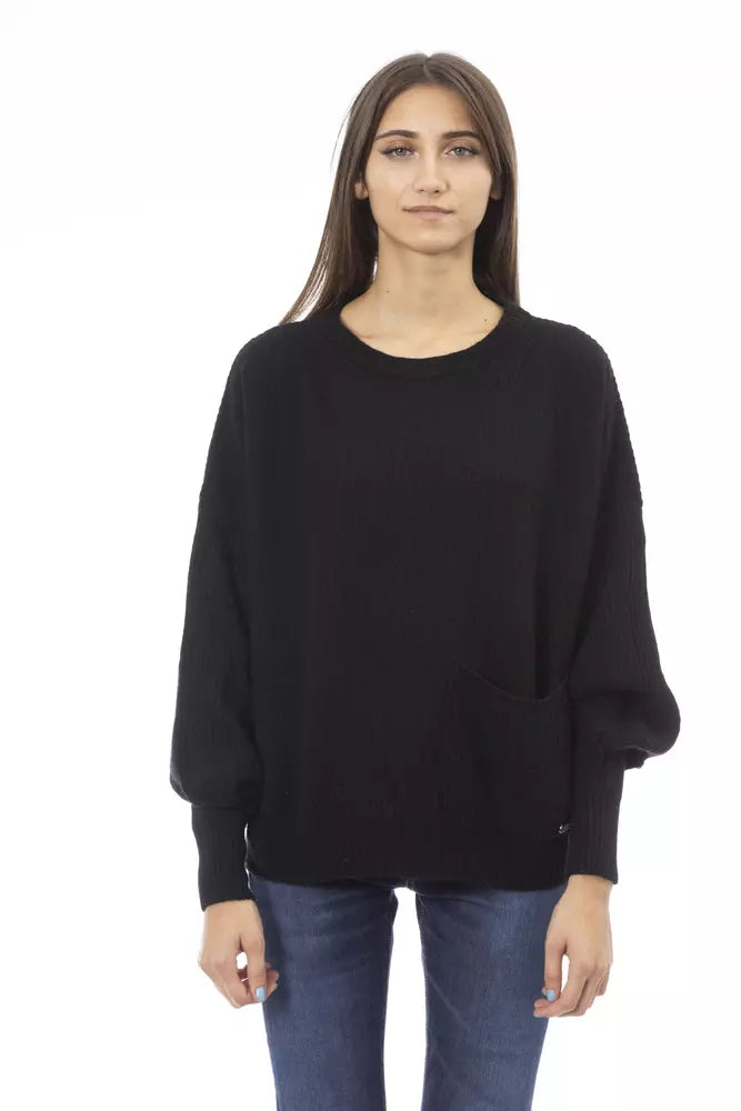 Baldinini Trend Black Wool Sweater for Women