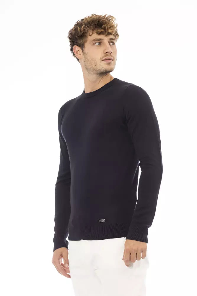 Baldinini Trend Blue Modal Sweater for Men