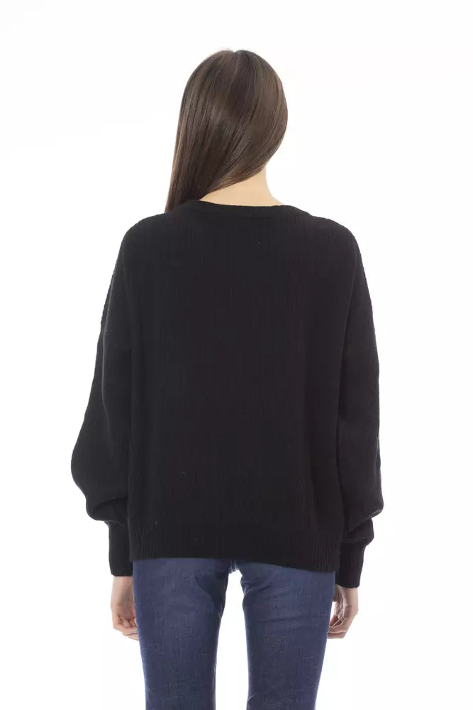 Baldinini Trend Black Wool Sweater for Women