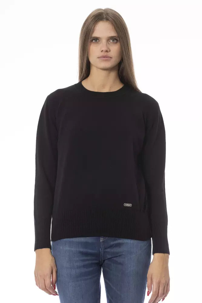 Baldinini Trend Black Wool Sweater for Women