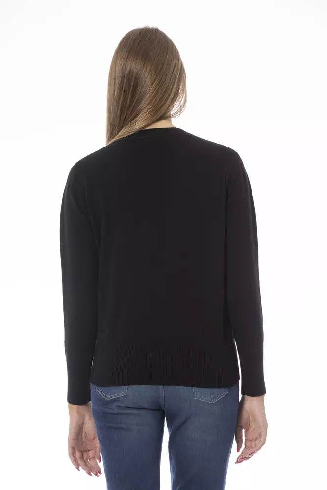 Baldinini Trend Black Wool Sweater for Women