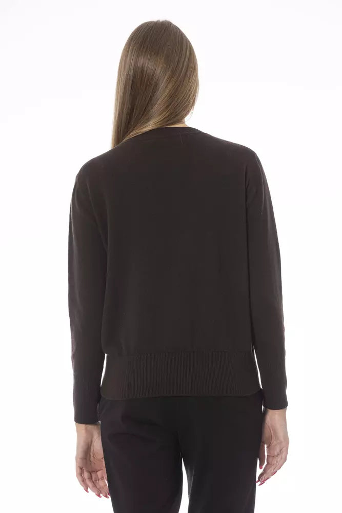 Baldinini Trend Brown Wool Sweater for Women