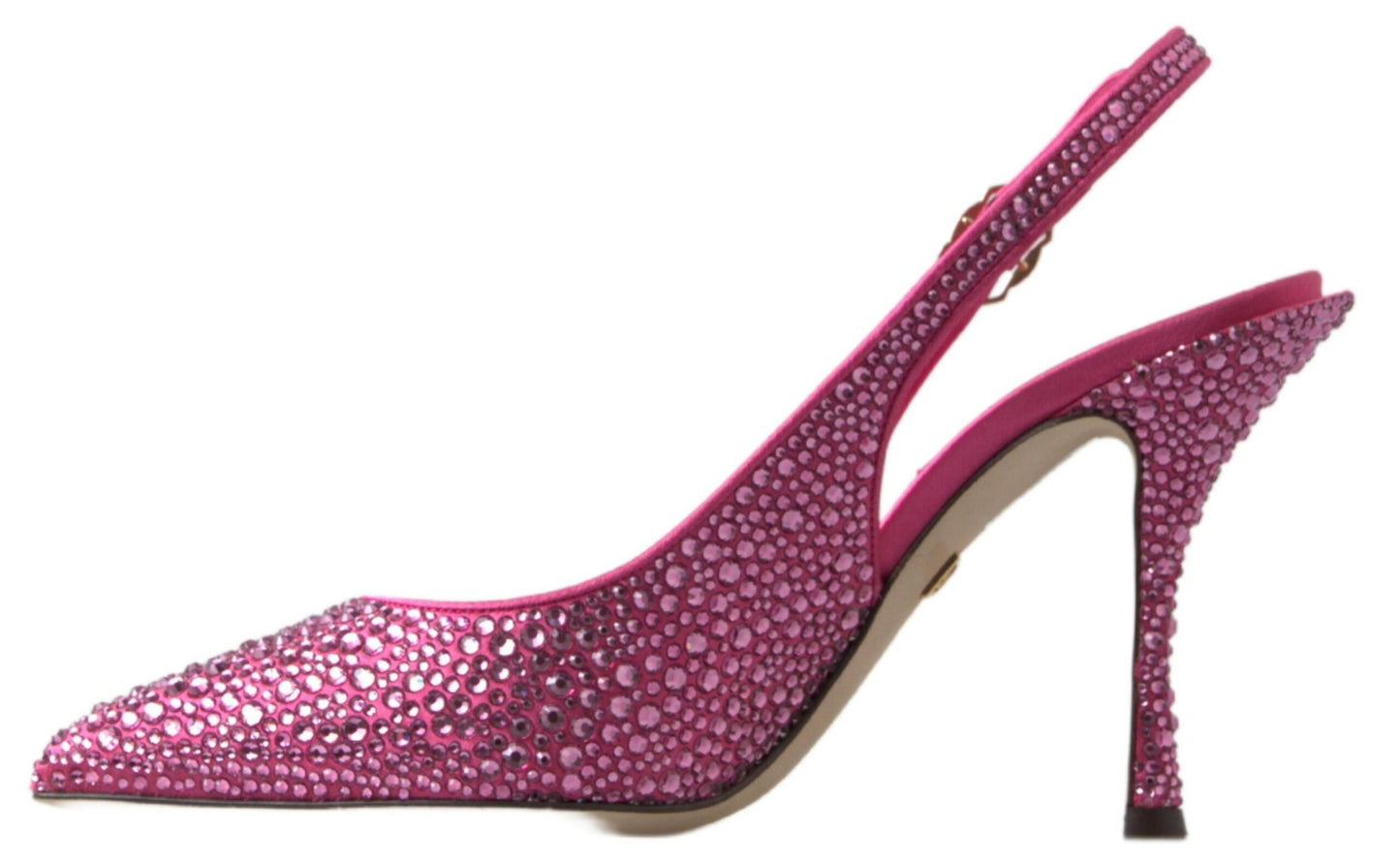 Dolce &amp; Gabbana Elegant slingback heels in pink silk blend