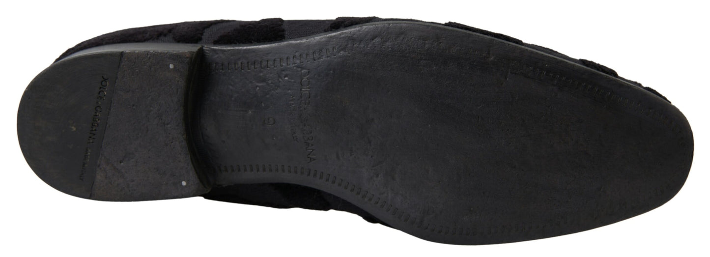 Dolce &amp; Gabbana Exquisite Black Vintage Loafers for Men