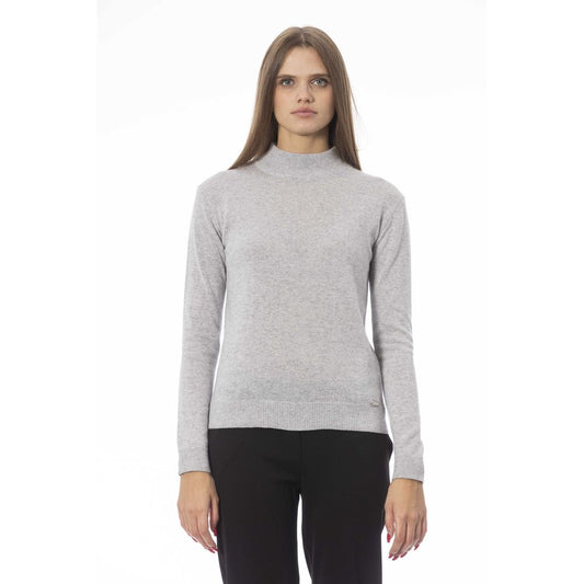 Baldinini Trend Grauer Kaschmir-Pullover für Frauen