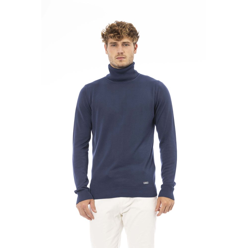 Baldinini Trend Blue Modal Sweater for Men