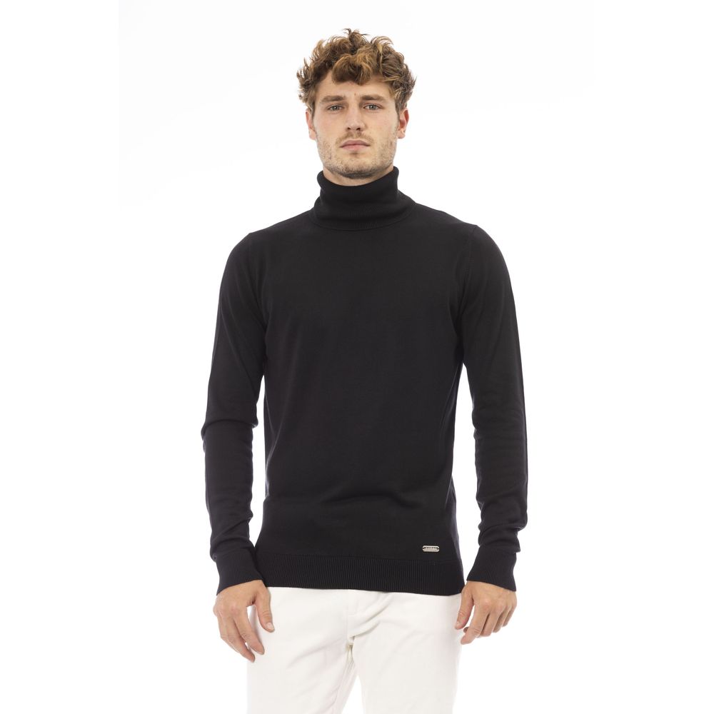 Baldinini Trend Black Modal Sweater for Men