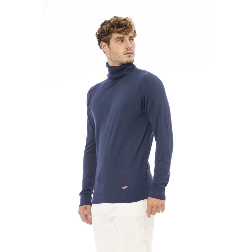 Baldinini Trend Blue Modal Sweater for Men