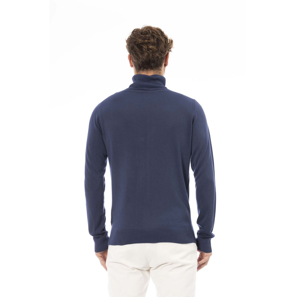 Baldinini Trend Blue Modal Sweater for Men