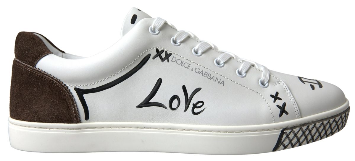 Dolce &amp; Gabbana Simple white leather sneakers