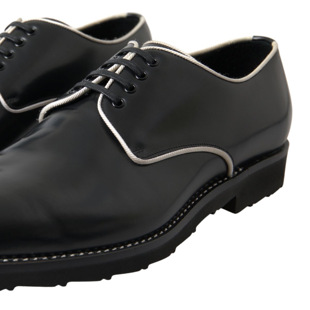 Dolce &amp; Gabbana Elegant Formal Men's Shoes in Black and White