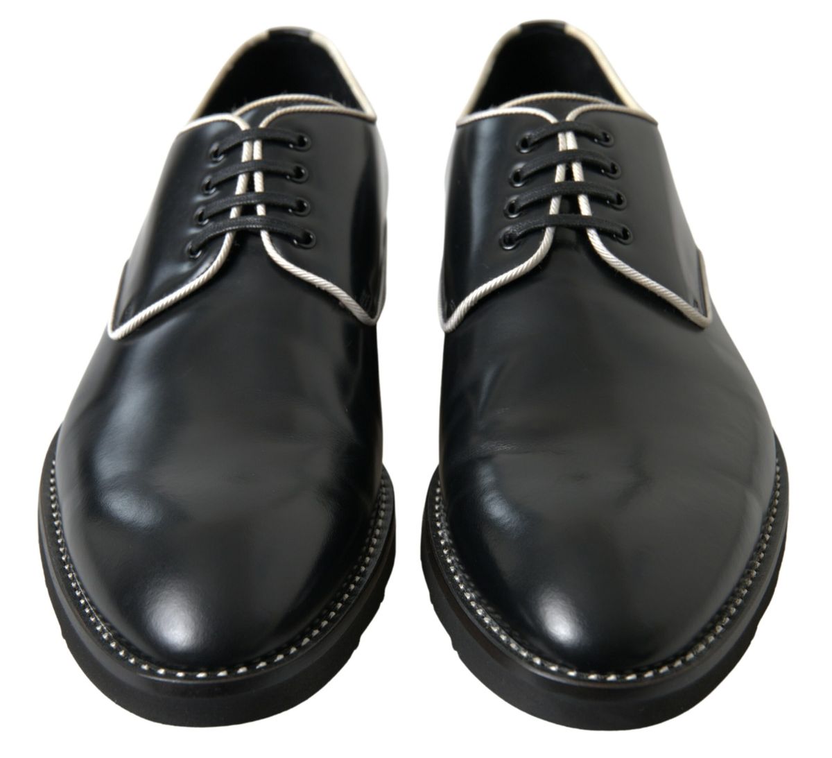 Dolce &amp; Gabbana Elegant Formal Men's Shoes in Black and White