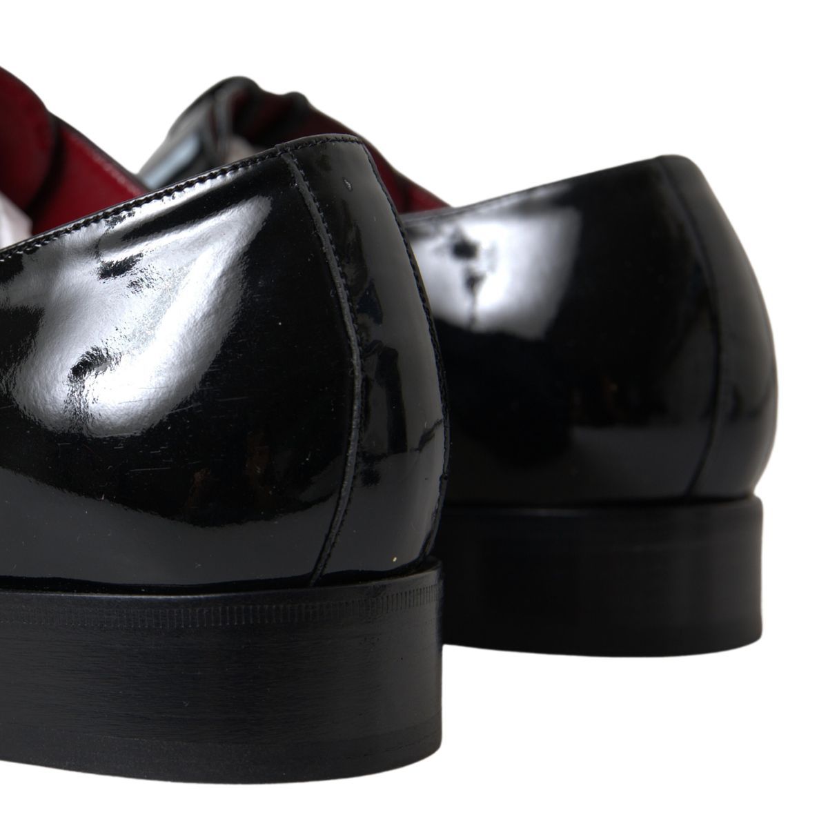 Dolce &amp; Gabbana Elegant Black Patent Leather Formal Men's Shoes