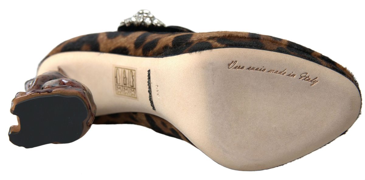 Dolce &amp; Gabbana Elegant pumps with leopard heels for chic sophistication