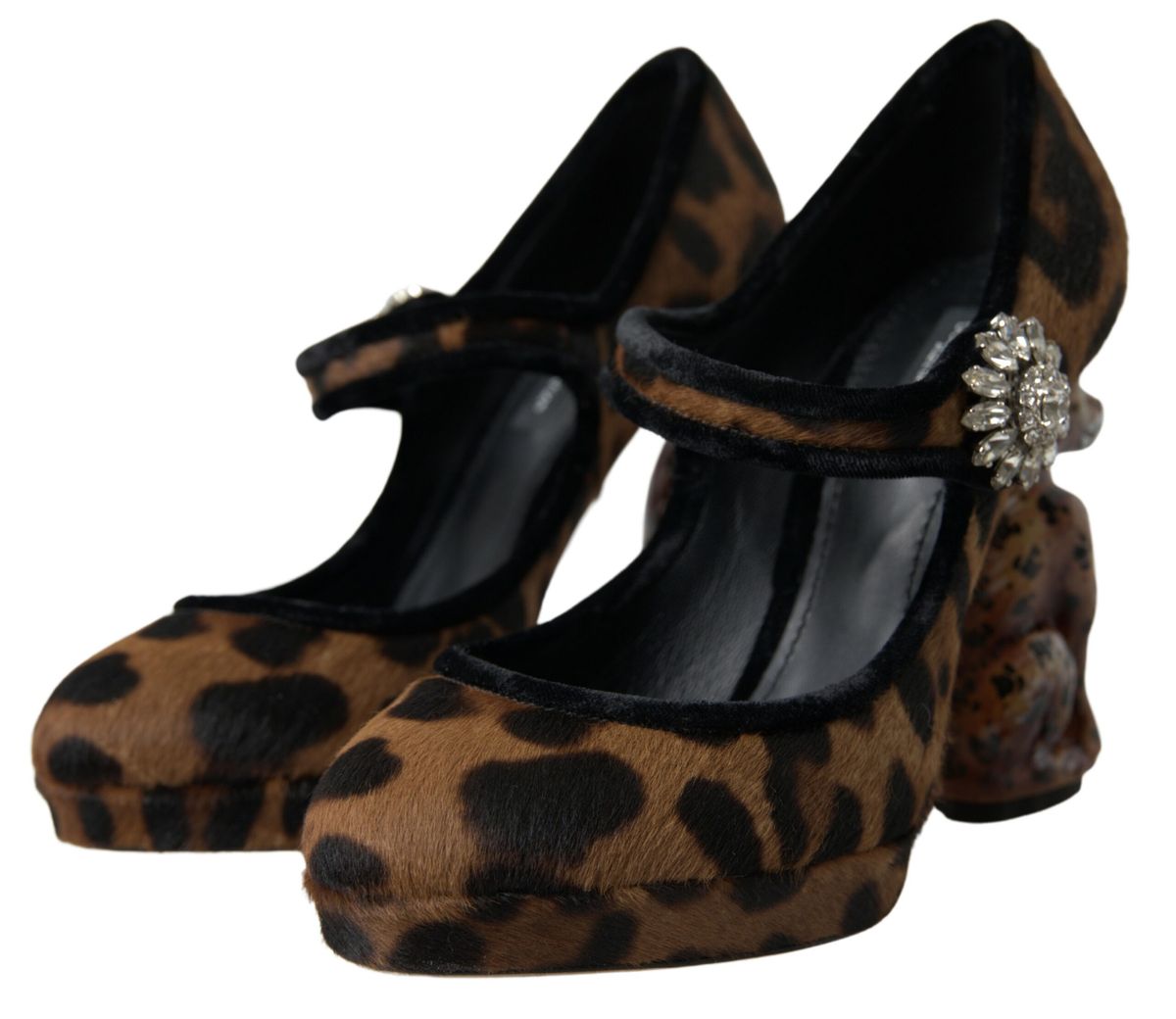 Dolce &amp; Gabbana Elegant pumps with leopard heels for chic sophistication