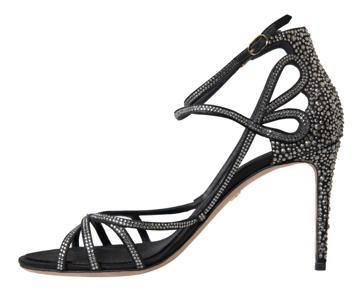 Dolce & Gabbana Elegante Keira Strass-Stiletto-Sandalen