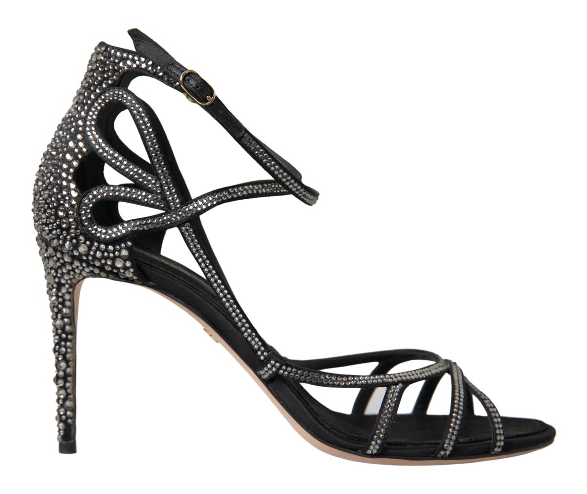 Dolce & Gabbana Elegante Keira Strass-Stiletto-Sandalen