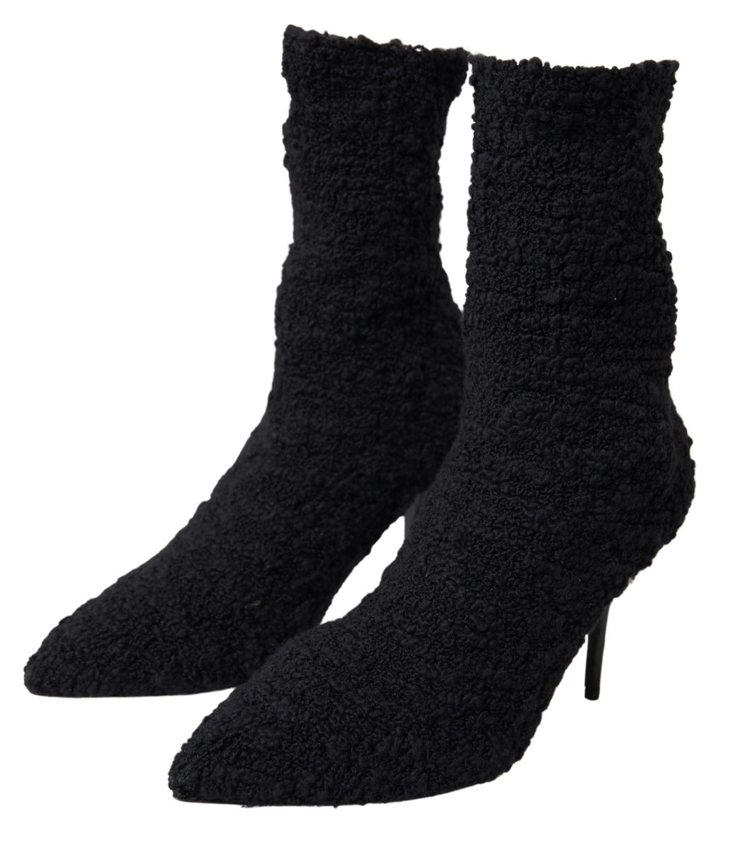 Dolce &amp; Gabbana Elegant mid-length virgin wool boots