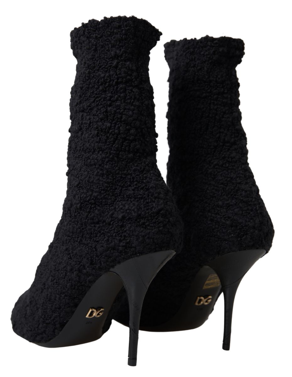 Dolce &amp; Gabbana Elegant mid-length virgin wool boots