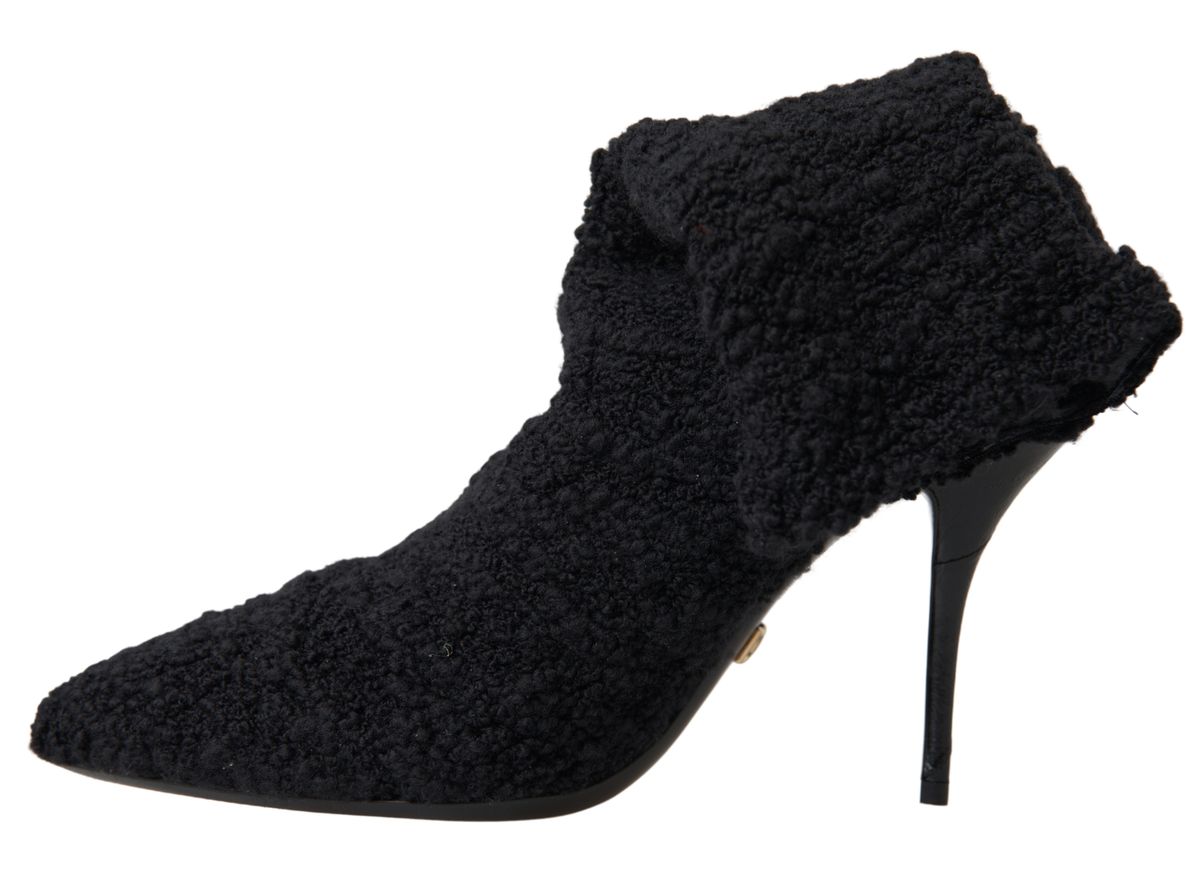 Dolce &amp; Gabbana Elegant mid-length virgin wool boots