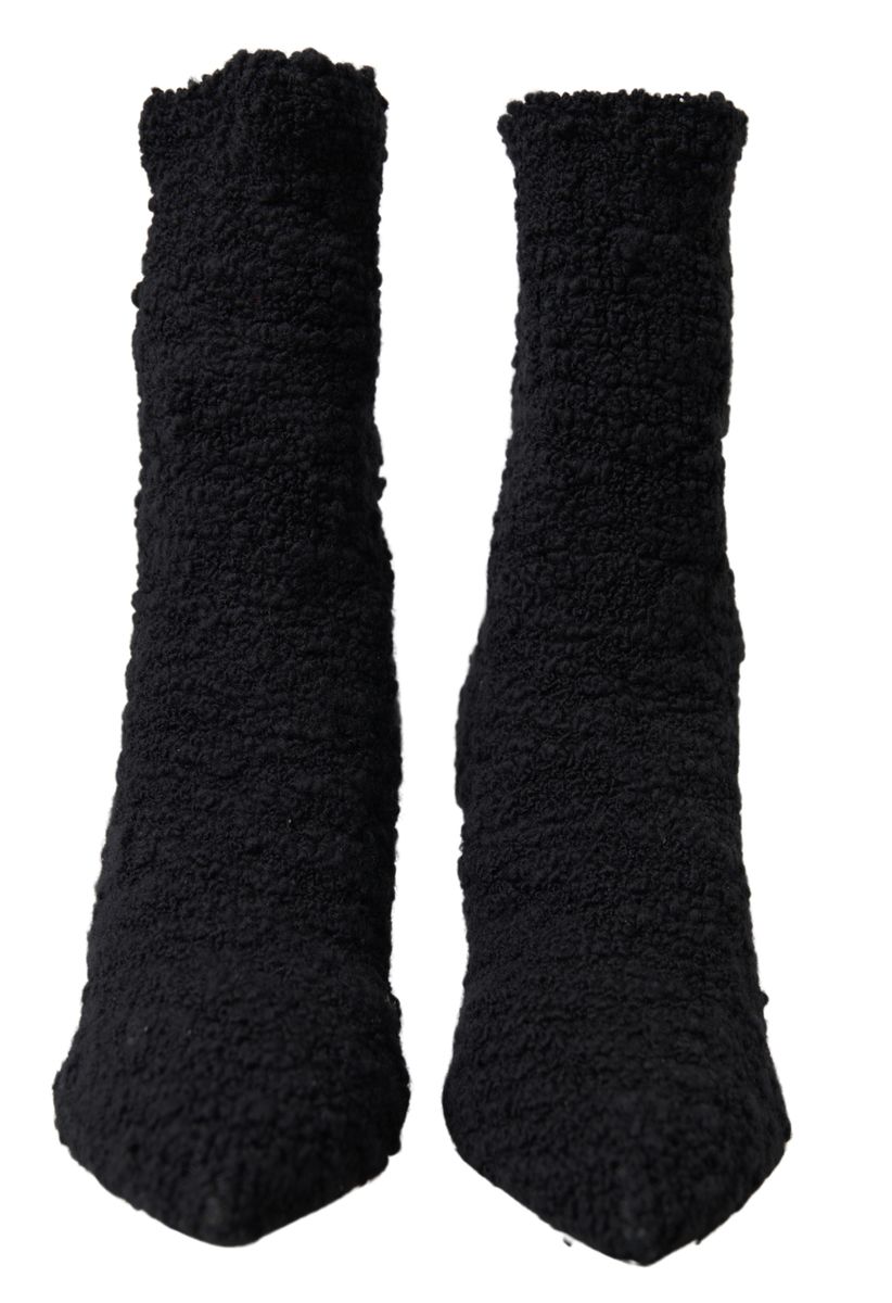 Dolce &amp; Gabbana Elegant mid-length virgin wool boots