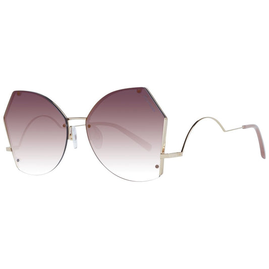 Ana Hickmann Gold Frauen Sonnenbrille