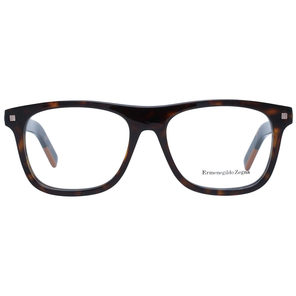 Ermenegildo Zegna Brown Men Optical Frames