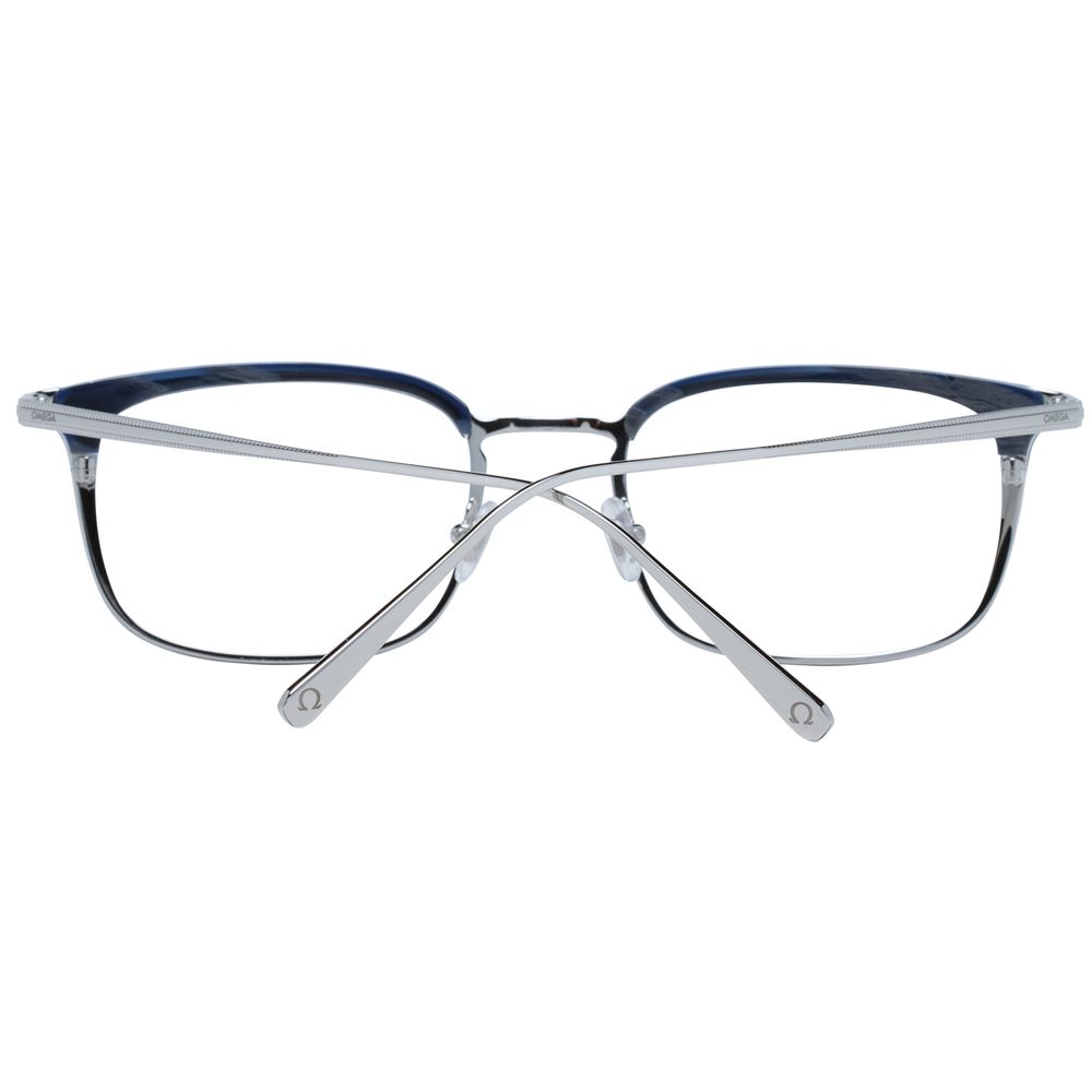 Omega Silver Optical Eyeglasses Frames for Men