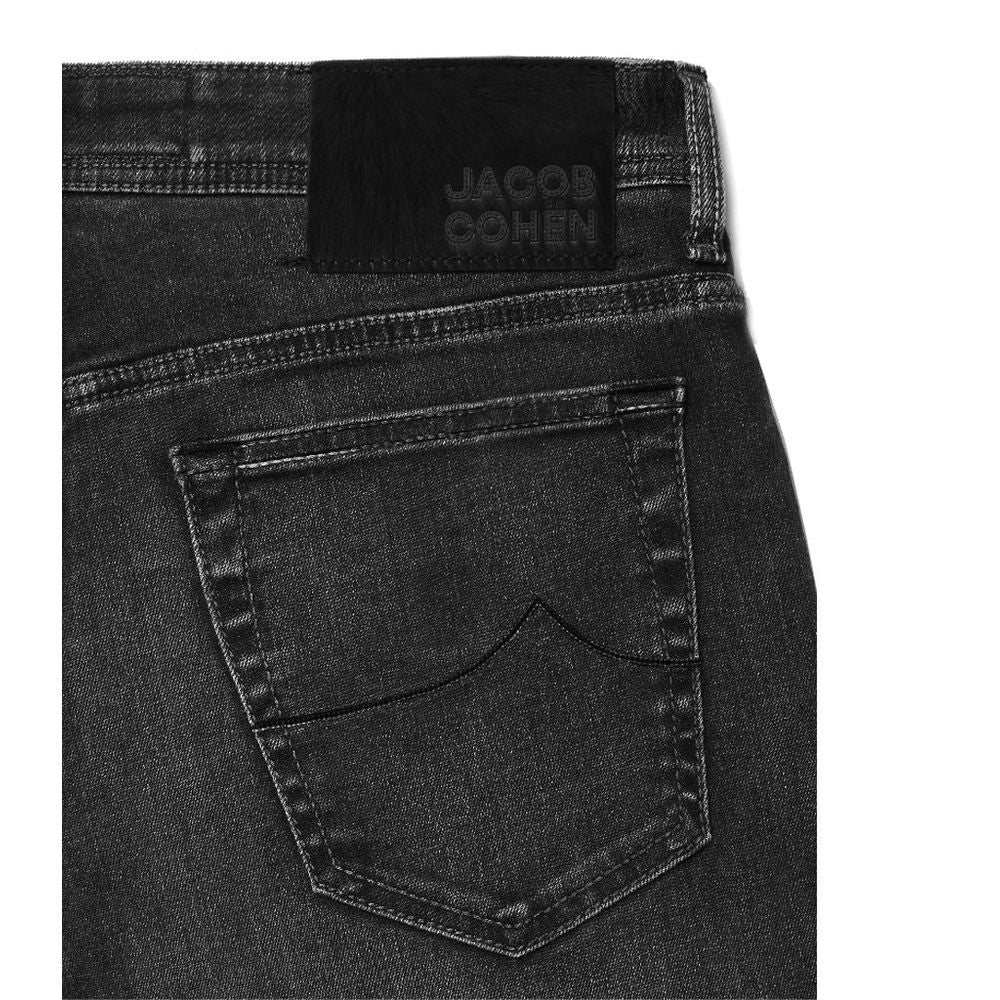 Jacob Cohen Schlanke Slim Fit Schwarz Stretch Jeans