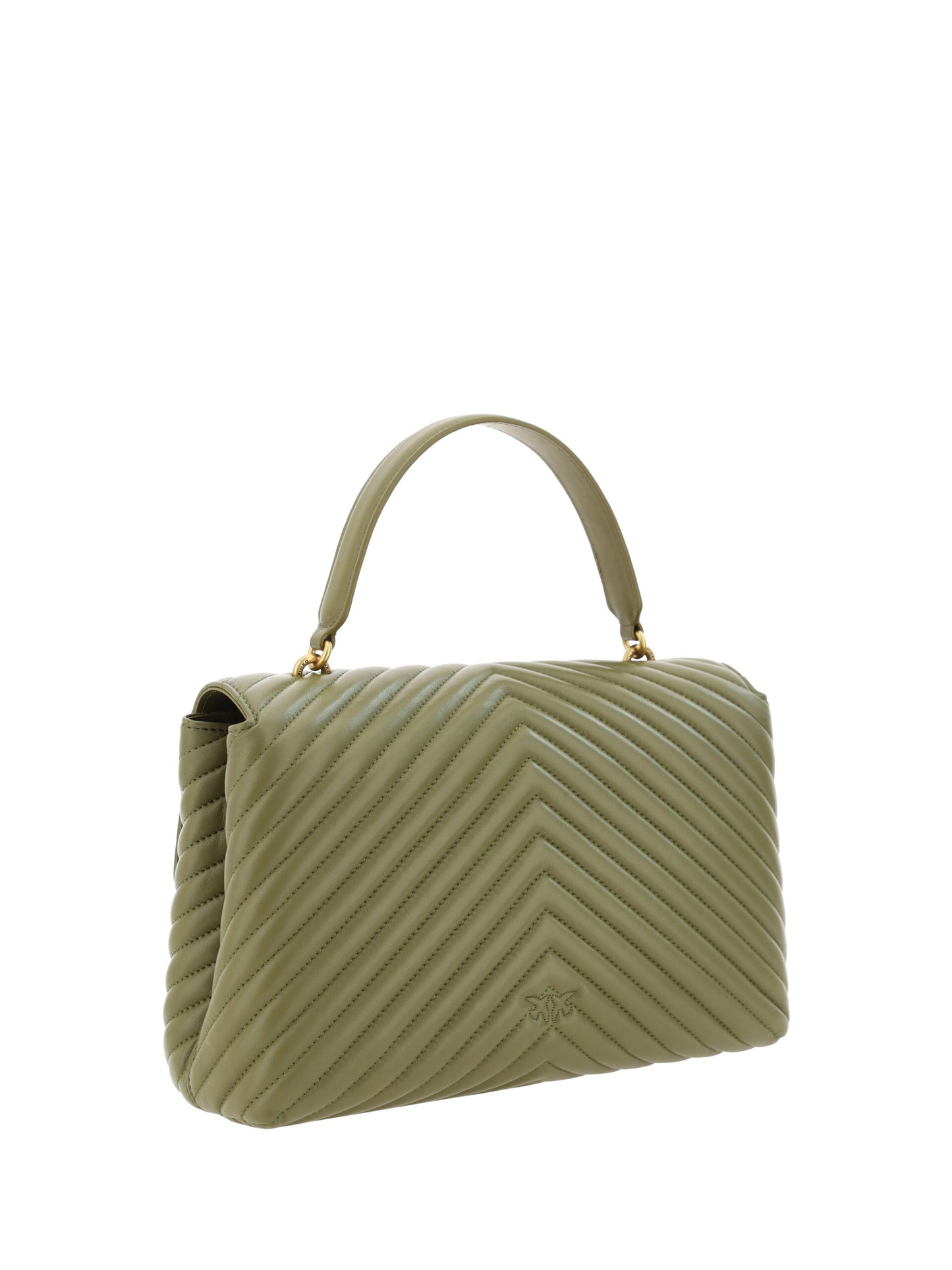 PINKO Emerald Elegance calfskin handbag