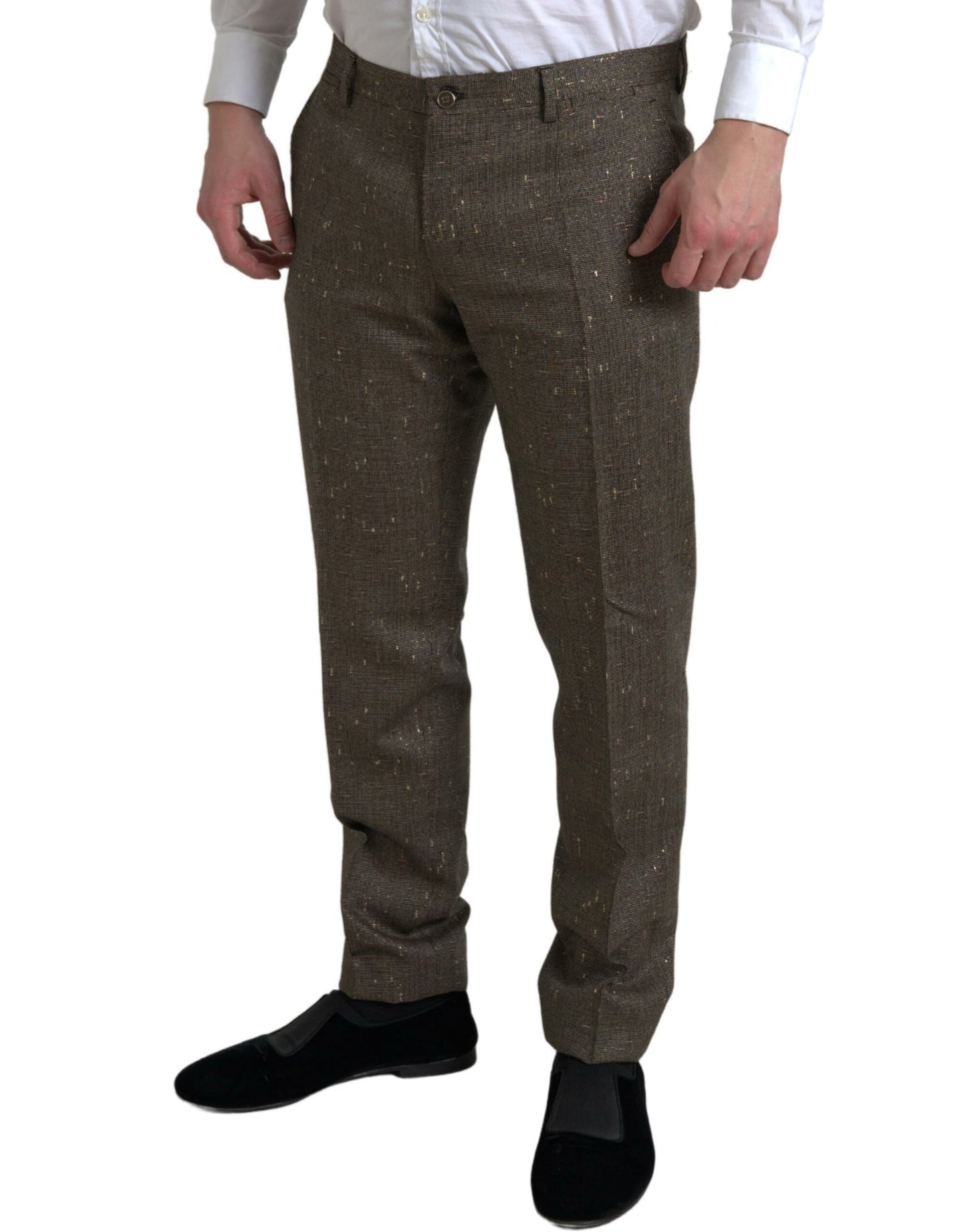 Dolce &amp; Gabbana Elegant skinny chino trousers made of wool