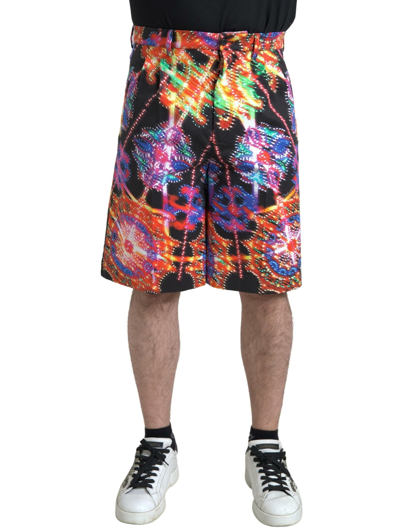 Dolce &amp; Gabbana Multicolor Printed Bermuda Shorts