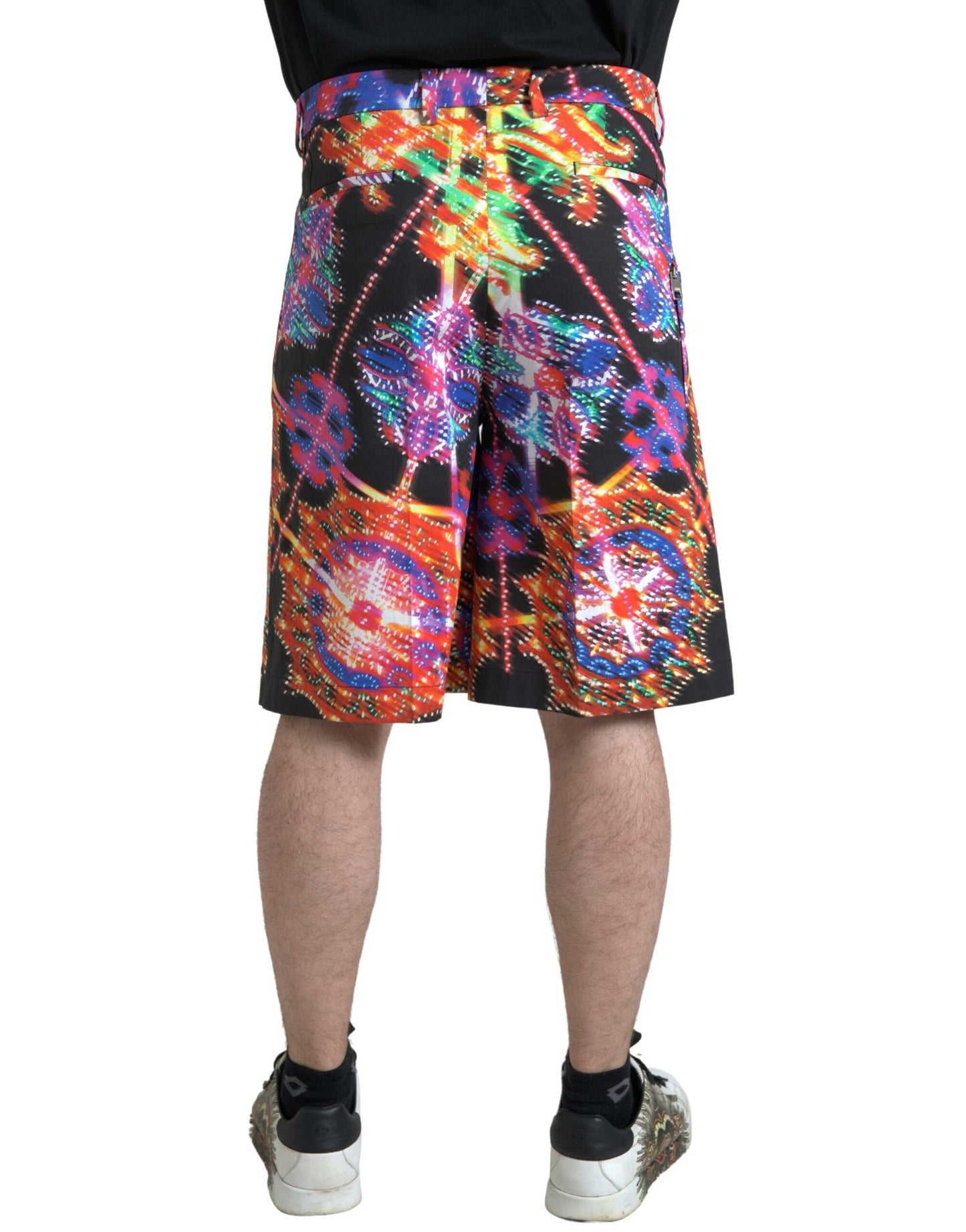 Dolce &amp; Gabbana Multicolor Printed Bermuda Shorts