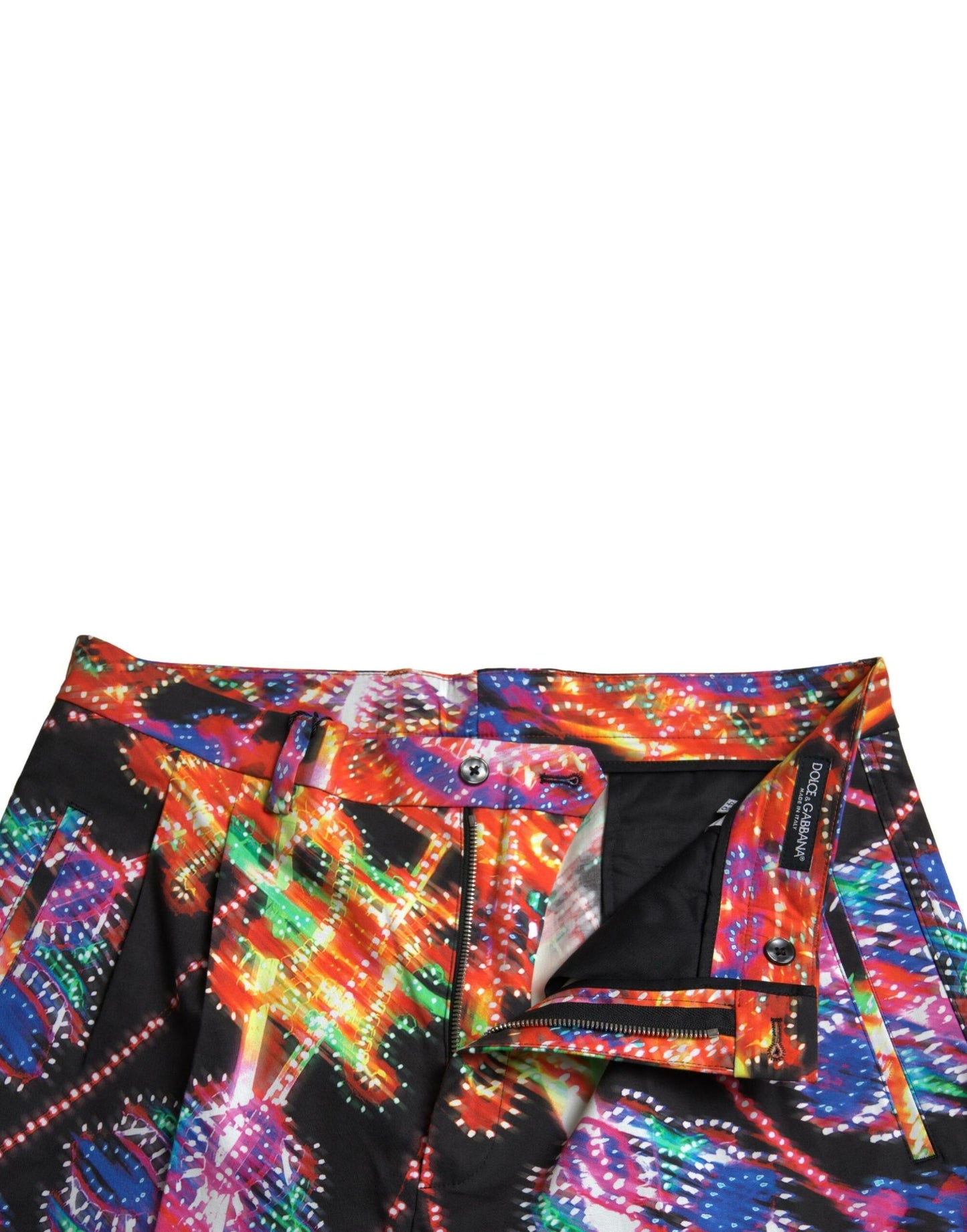 Dolce &amp; Gabbana Multicolor Printed Bermuda Shorts