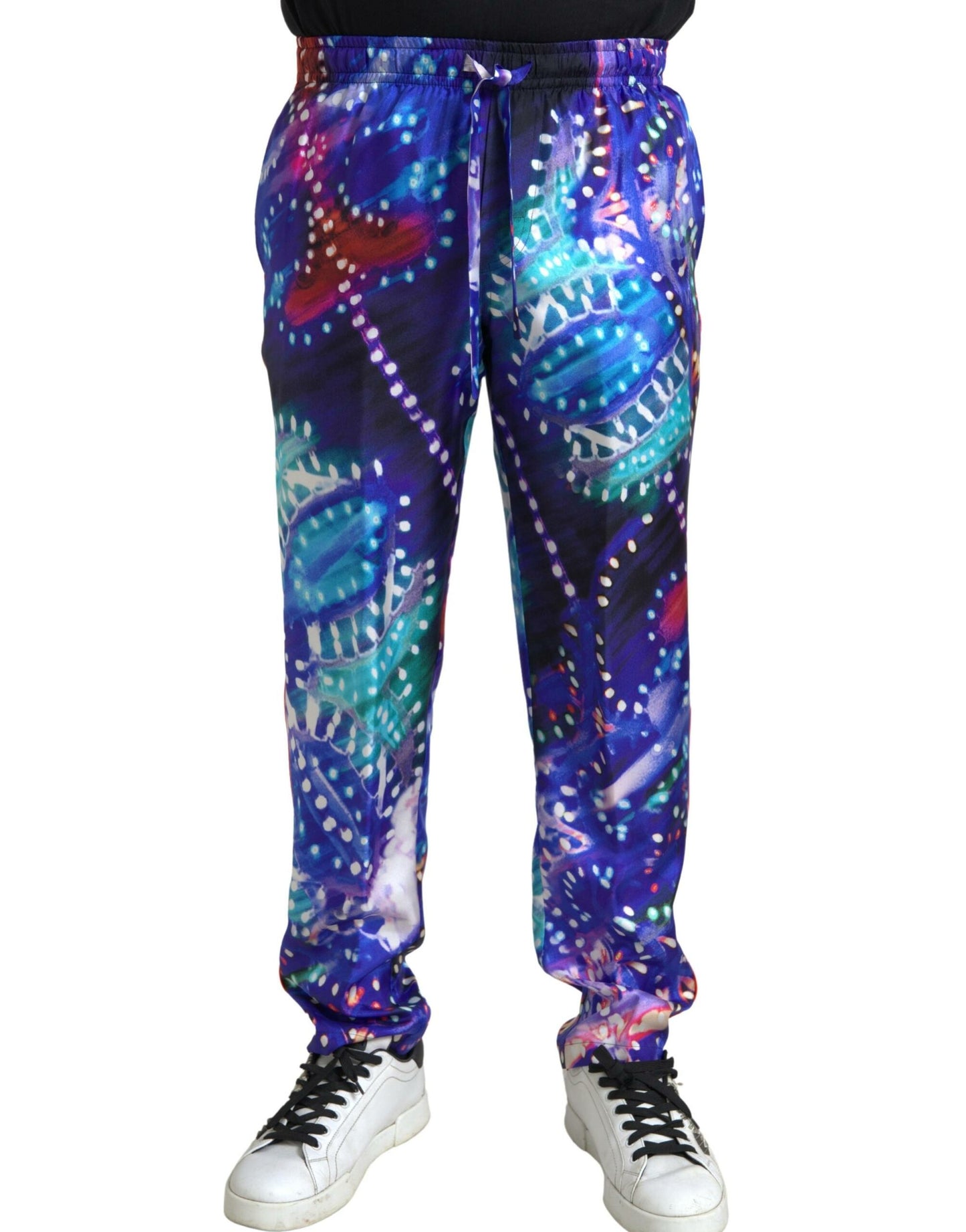 Dolce & Gabbana Multicolor Seiden-Jogger-Hose