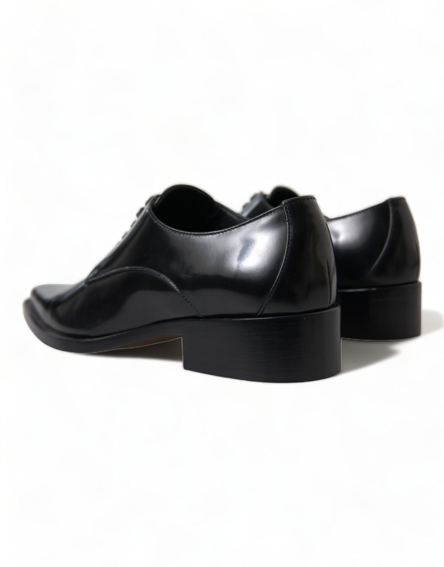 Dolce & Gabbana Elegante formelle Flats aus schwarzem Leder