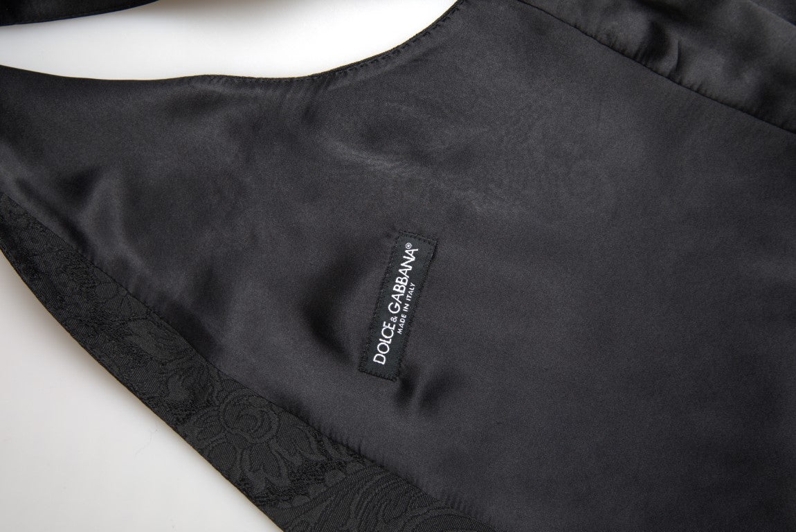 Dolce & Gabbana Elegante Schwarze Weste für formelle Anlässe