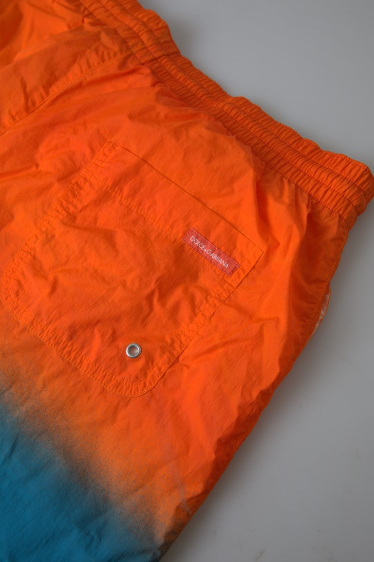 Dolce &amp; Gabbana swim shorts with gradient effect in bright orange