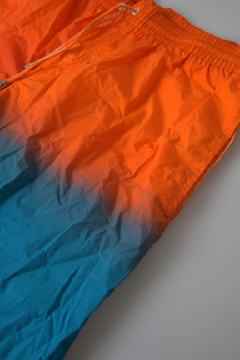 Dolce &amp; Gabbana swim shorts with gradient effect in bright orange