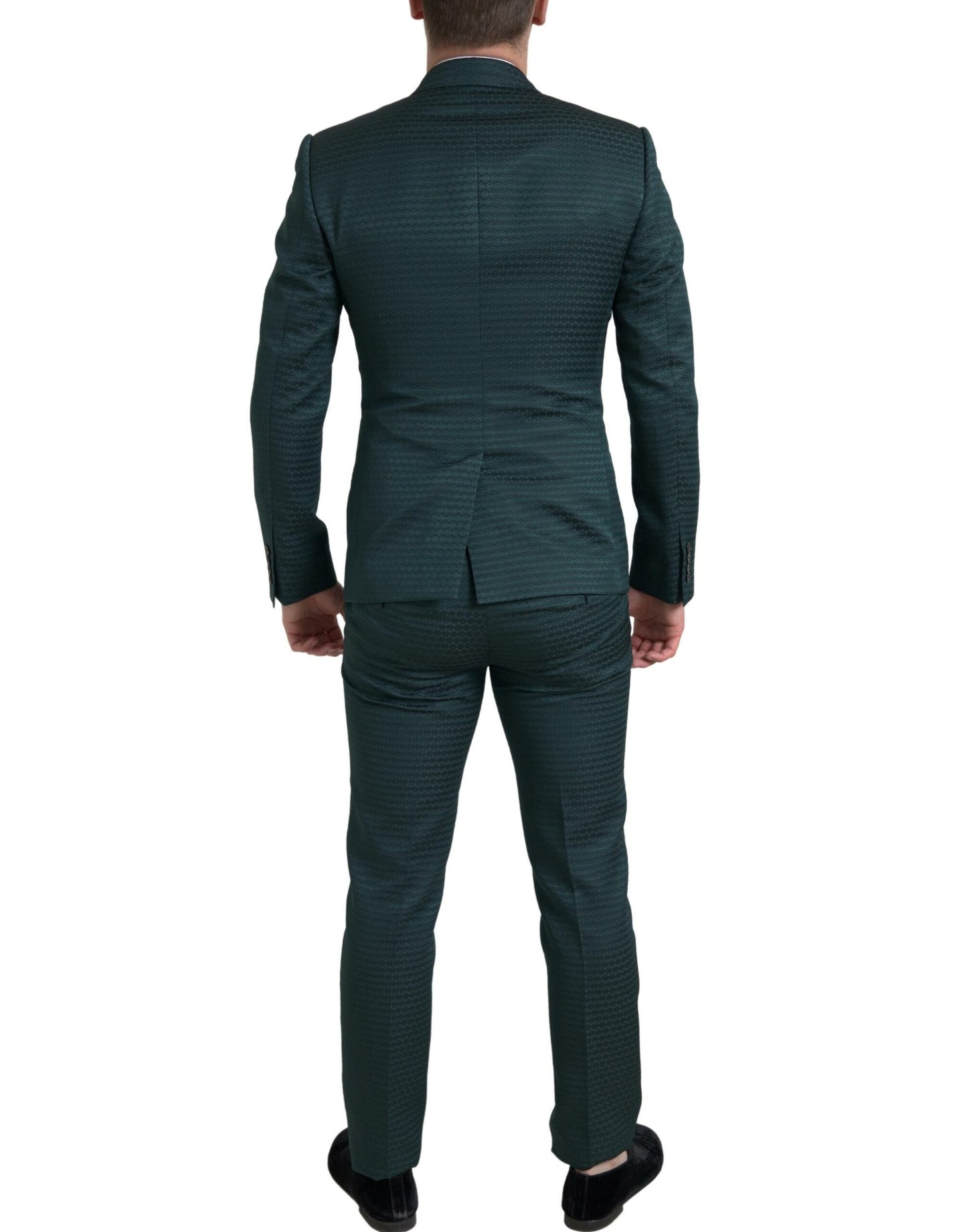 Dolce &amp; Gabbana Emerald Elegance Slim Fit Suit 3-piece