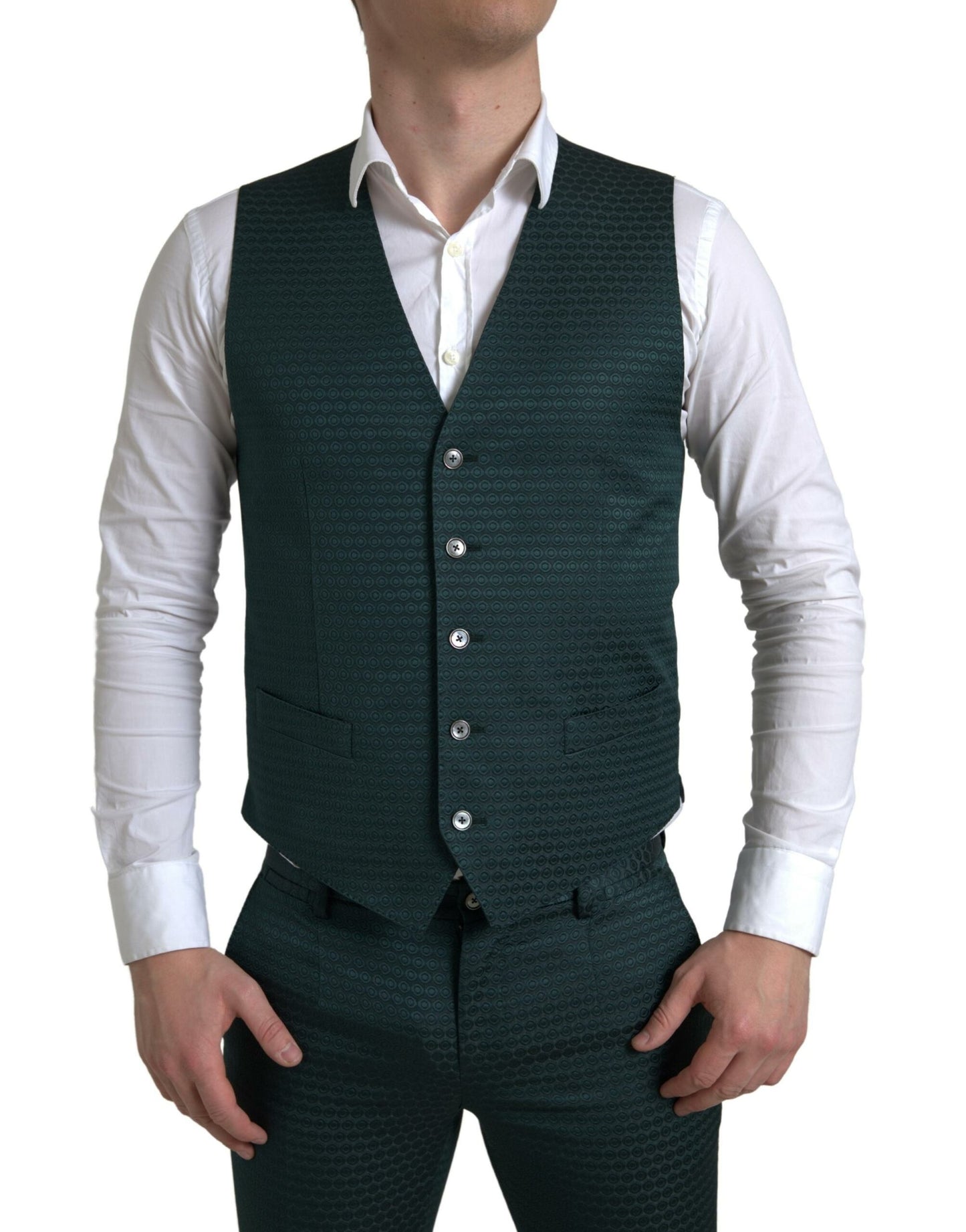 Dolce &amp; Gabbana Emerald Elegance Slim Fit Suit 3-piece