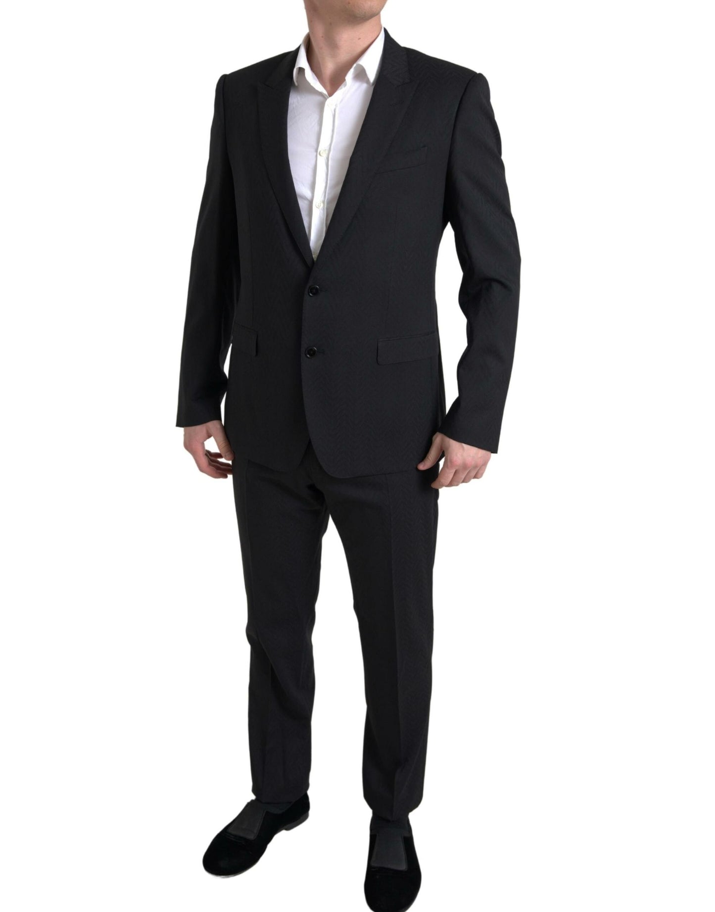 Dolce &amp; Gabbana Exclusive Martini Black Slim Fit Suit