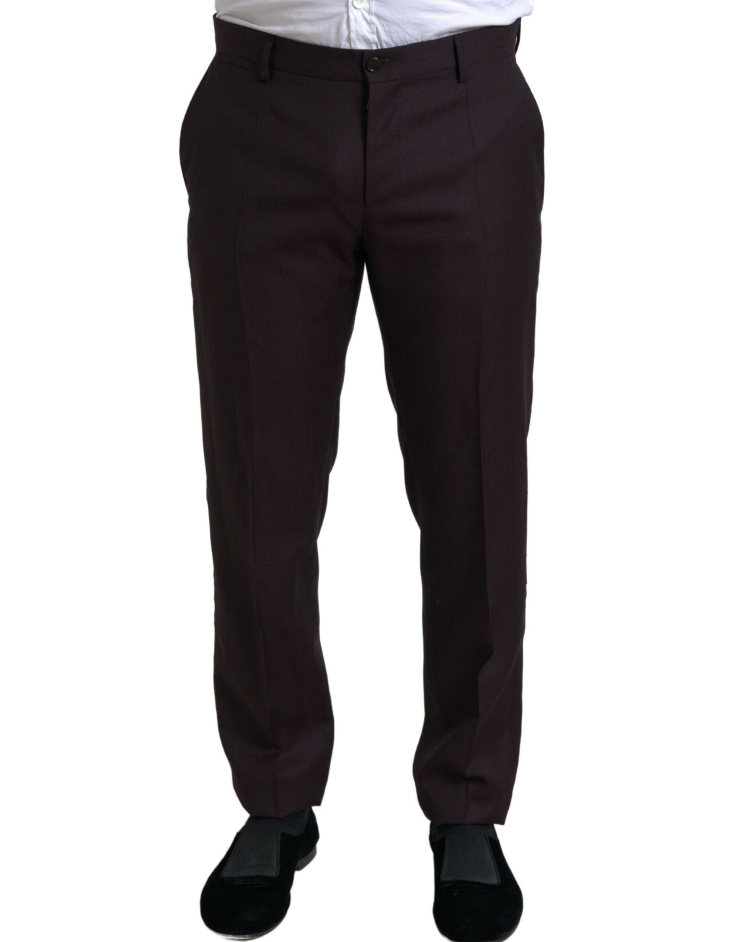 Dolce &amp; Gabbana Maroon Martini Slim Fit Suit 2-piece