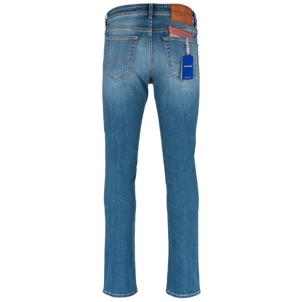 Jacob Cohen Slim Fit Hellblaue Stretch Jeans