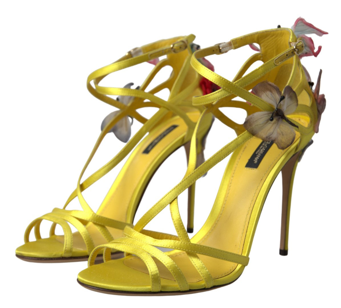 Dolce &amp; Gabbana Charming Yellow Strappy Sandals