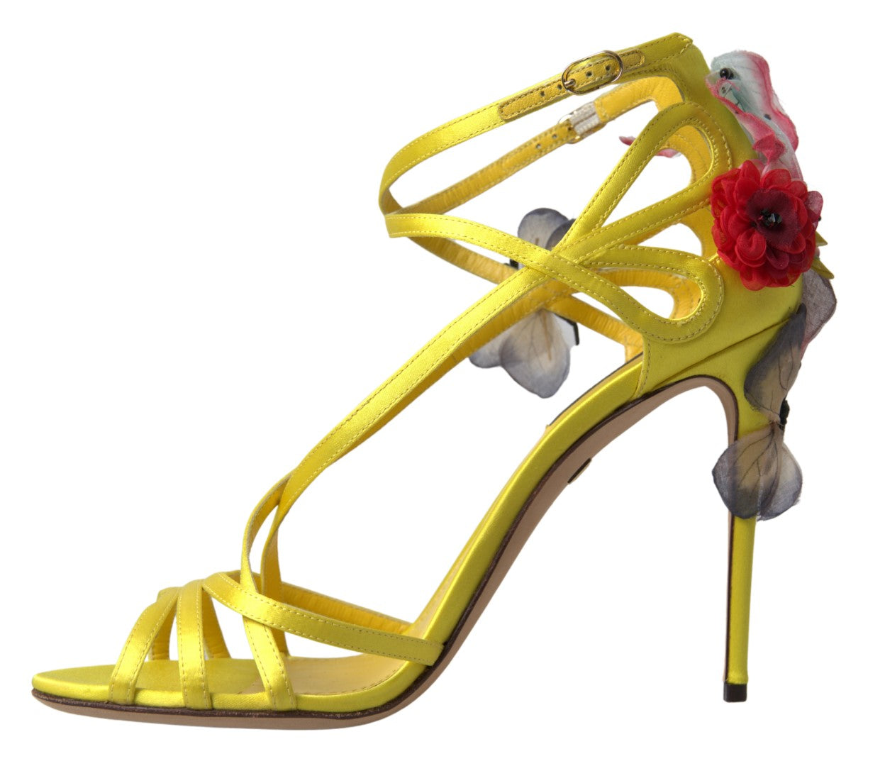 Dolce &amp; Gabbana Charming Yellow Strappy Sandals